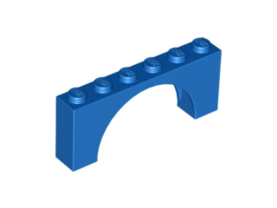 LEGO® Alkatrészek (Pick a Brick) 6170391 - Kék 1X6X2 Híd Elem