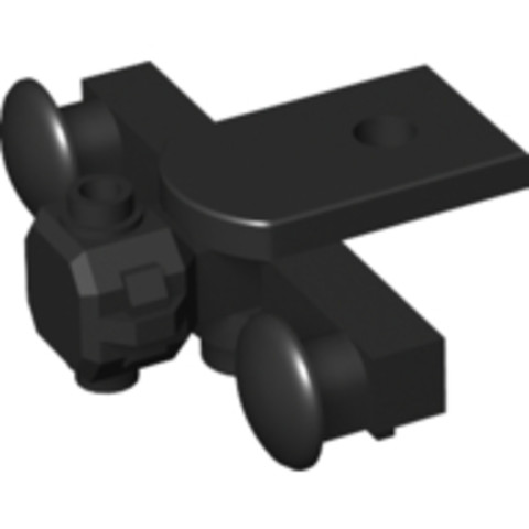 LEGO® Alkatrészek (Pick a Brick) 6172149 - Fekete Vonat ütköző mágnessel Type 3