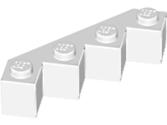 LEGO® Alkatrészek (Pick a Brick) 6173055 - Fehér 4x4 Módosított Kocka