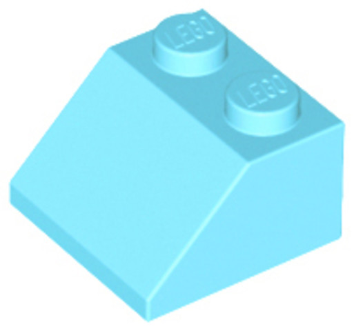 LEGO® Alkatrészek (Pick a Brick) 6173655 - Közép azúr 2X2/45° Elem