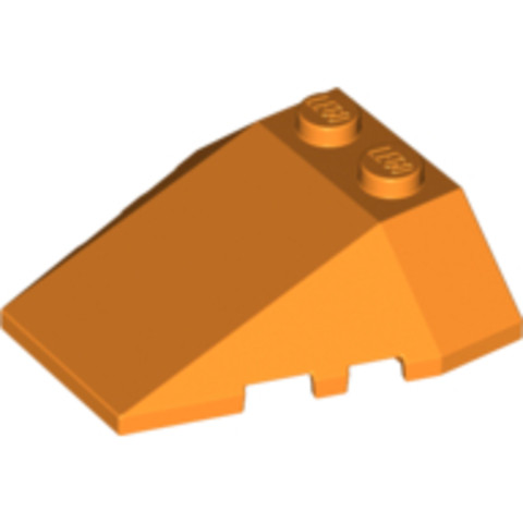 LEGO® Alkatrészek (Pick a Brick) 6174595 - Narancs Tetőelem 4X2/18°