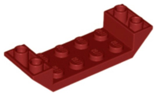 LEGO® Alkatrészek (Pick a Brick) 6175590 - Sötét piros 2x6 Inverz Cserép