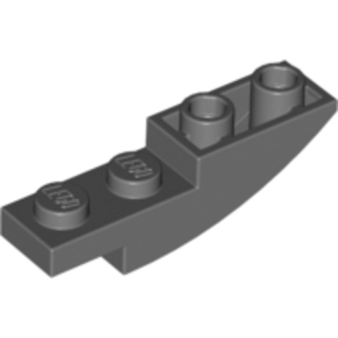 LEGO® Alkatrészek (Pick a Brick) 6177704 - Sötét Kékesszürke 1x4 Fordított Íves Elem