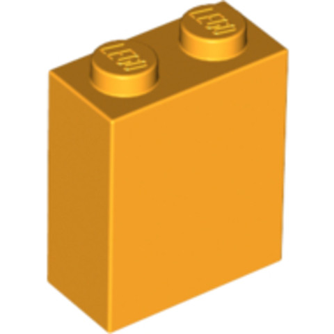 LEGO® Alkatrészek (Pick a Brick) 6178462 - Világos Narancssárga 1X2X2 Falelem