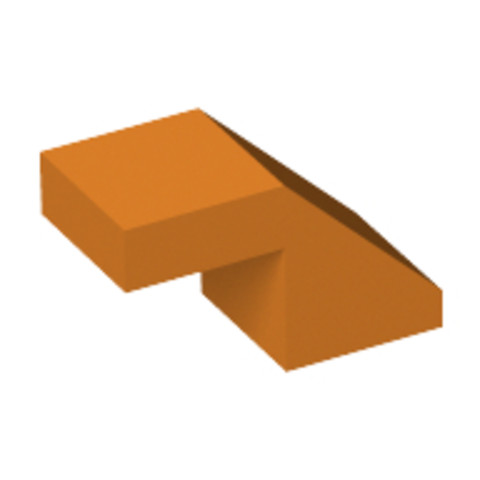 LEGO® Alkatrészek (Pick a Brick) 6181314 - Narancssárga  1x2 Tető Elem Bütyök Nélkül