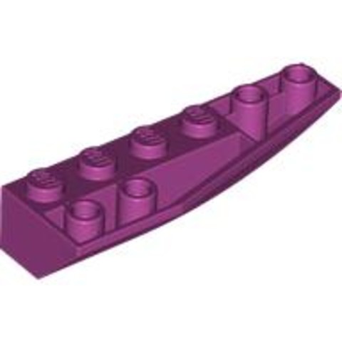 LEGO® Alkatrészek (Pick a Brick) 6185303 - Magenta 2x6 Jobboldali Ék