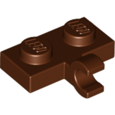 LEGO® Alkatrészek (Pick a Brick) 6185998 - Vöröses barna 1x2 Módosított Lapos Elem 