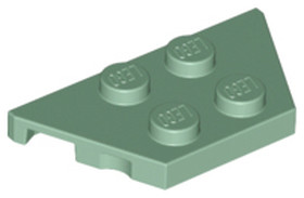 Homokzöld 2X4X18° Lapos Sarokelem