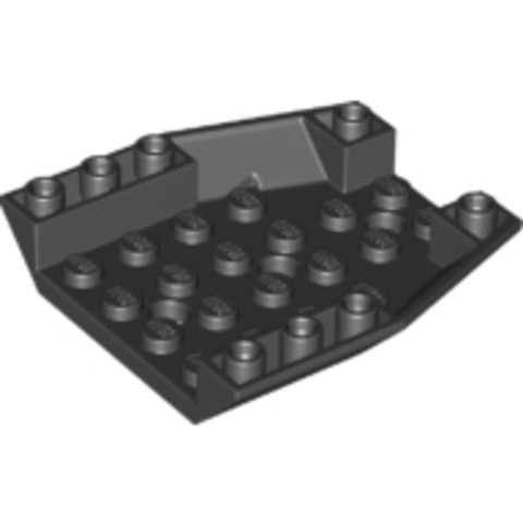 LEGO® Alkatrészek (Pick a Brick) 6195436 - Fekete 6x6 Inverz Tetőelem