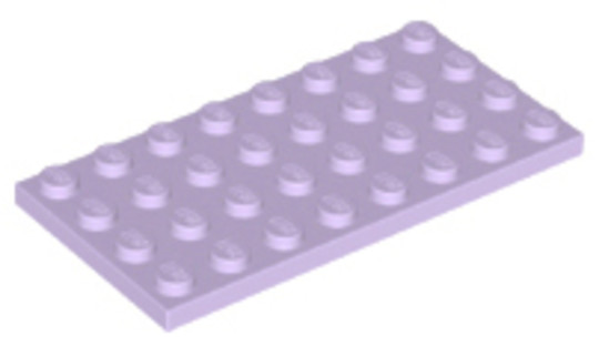 LEGO® Alkatrészek (Pick a Brick) 6204114 - Levendula 4 x 8 Lapos elem