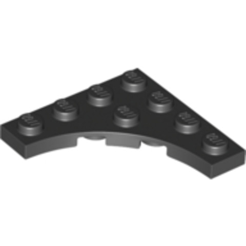 LEGO® Alkatrészek (Pick a Brick) 6208787 - Fekete Lapos Sarokelem