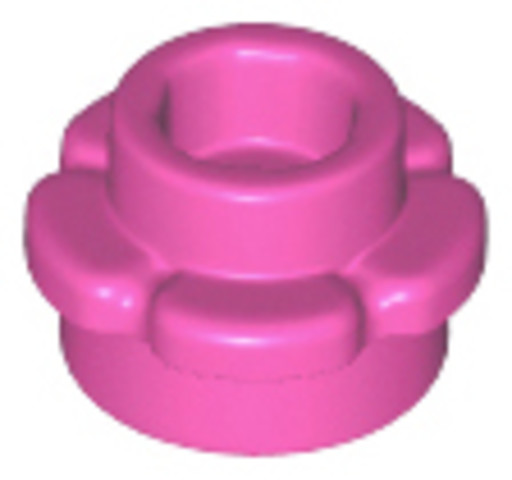 LEGO® Alkatrészek (Pick a Brick) 6209679 - Sötét rózsaszín 1x1 virág alakú elem