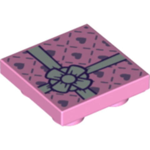 LEGO® Alkatrészek (Pick a Brick) 6210406 - Halvány Rózsaszín Módosított Inverz Csempe 