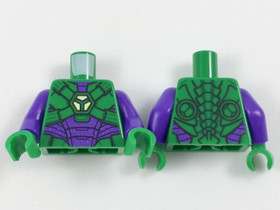 Zöld minifigura torzó (Lex Luthor páncélja)