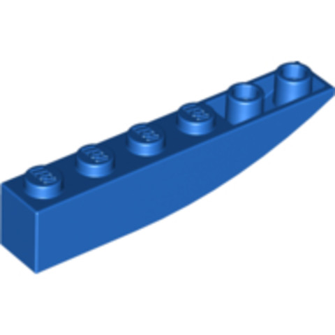 LEGO® Alkatrészek (Pick a Brick) 6214160 - Kék 1x6 Fordított Ívelt Elem