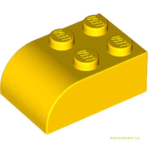 LEGO® Alkatrészek (Pick a Brick) 621524 - Sárga 2X3 Lekerekített Elem