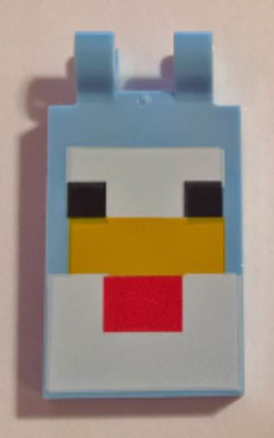 LEGO® Alkatrészek (Pick a Brick) 6215373 - 2 x 3 kétkapcsos Minecraft csirke zászló