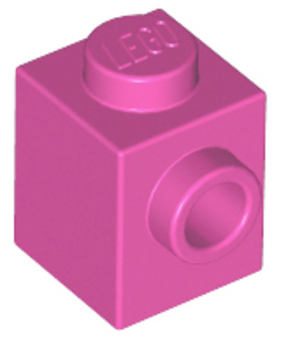 LEGO® Alkatrészek (Pick a Brick) 6217793 - Sötét rózsaszín 1X1 Kocka +1 Gombbal