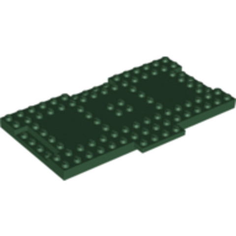 LEGO® Alkatrészek (Pick a Brick) 6223035 - Sötétzöld 8x16x6,4 Módosított Lap