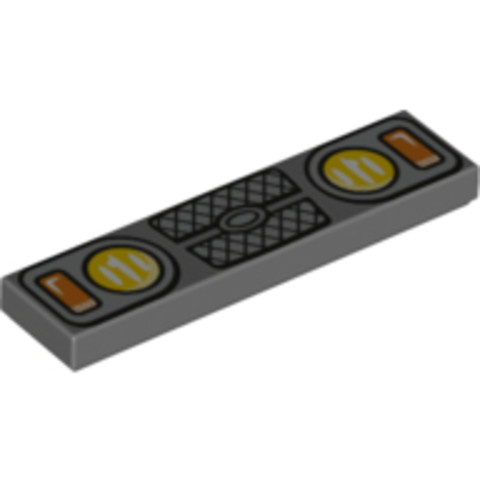 LEGO® Alkatrészek (Pick a Brick) 6223079 - Sötét Kékesszürke 1x4 Festett Lapos Csempe