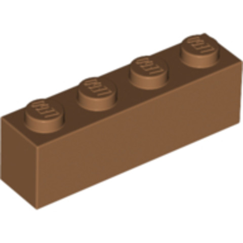 LEGO® Alkatrészek (Pick a Brick) 6223183 - Közép nugát 1x4 kocka