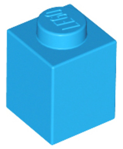 LEGO® Alkatrészek (Pick a Brick) 6225538 - Sötét azúr 1X1X1 Kocka