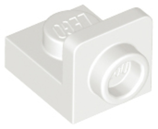 LEGO® Alkatrészek (Pick a Brick) 6242241 - Fehér 1x1 Módosított Lapos Elem, Záróelem