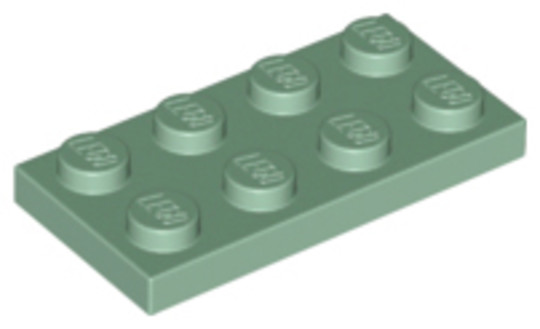 LEGO® Alkatrészek (Pick a Brick) 6249817 - Homok zöld 2X4 Lapos Elem