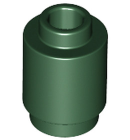 Sötétzöld 1X1 Kerek Elem (Henger)