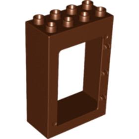 Vörösesbarna.duplo.ajtókeret 2 x 4 x 5