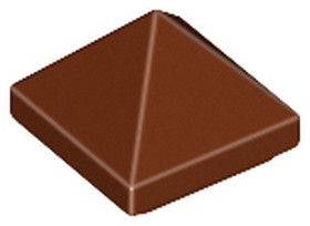 Vöröses barna 45 fokos 1x2/3 piramis 