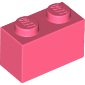 Korall tégla 1x2