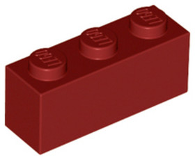 Sötétpiros 1X1X3 Elem