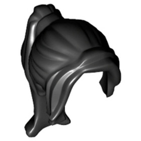 Fekete minifigura haj - Női frizura