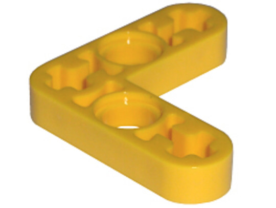LEGO® Alkatrészek (Pick a Brick) 6271812 - Sárga Technic 3x3 L-alakú emelőkar