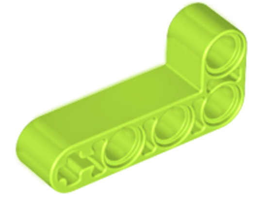 LEGO® Alkatrészek (Pick a Brick) 6271826 - Lime 4x2 Hajlított Technic Csatlakozó