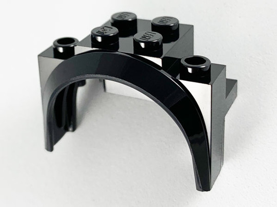LEGO® Alkatrészek (Pick a Brick) 6277459 - Fekete 4 x 2 1/2 x 2 1/3 Sárvédő