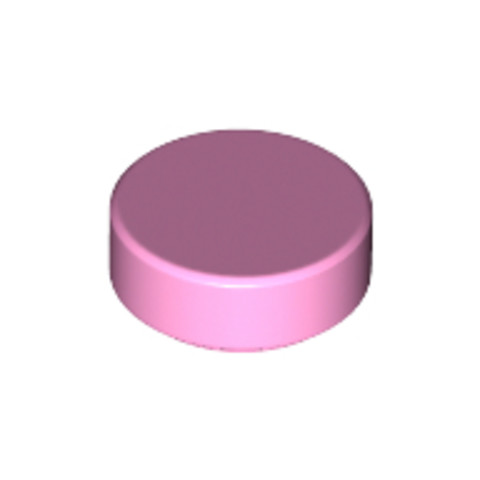 LEGO® Alkatrészek (Pick a Brick) 6284587 - Világos rózsaszín 1x1 kerek csempe