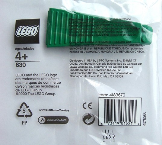 LEGO® Elemek és egyebek 630-1 - Elemszétválasztó - zöld