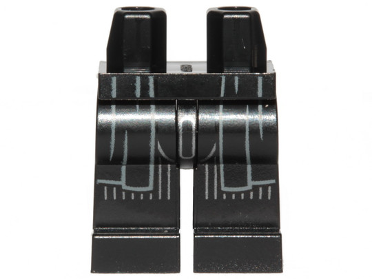 LEGO® Alkatrészek (Pick a Brick) 6308178 - Fekete minifigura láb, mintás