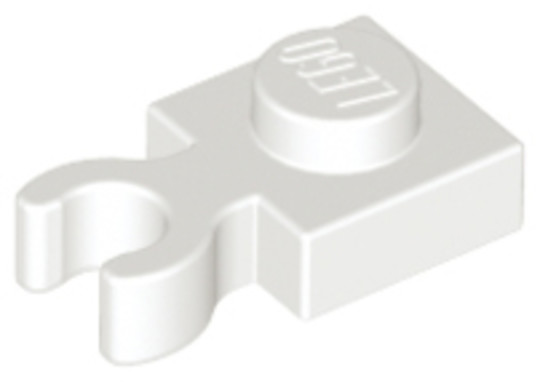 LEGO® Alkatrészek (Pick a Brick) 6330191 - Fehér 1x1 elem vízszintes csatlakozóval