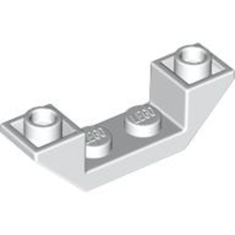 LEGO® Alkatrészek (Pick a Brick) 6338001 - Fehér 1x4 Inverz Lejtő