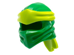 Zöld Minifigura Maszk - Lime Fejpánt (Ninjago)