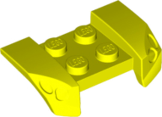 LEGO® Alkatrészek (Pick a Brick) 6388225 - Neon sárga 2x4 Sárvédő