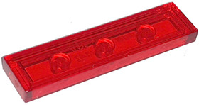 Átlátszó piros 1X4 Csempe 6252050