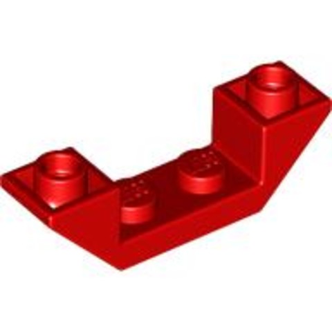 LEGO® Alkatrészek (Pick a Brick) 6431120 - Piros 1x4 Inverz Lejtő