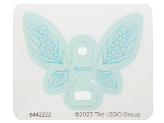 LEGO® Alkatrészek (Pick a Brick) 6442222 - Átlátszó világos kék tündér szárnyak