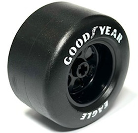 Fekete  50 x 30 gumikerék felnivel, GOODYEAR EAGLE mintával