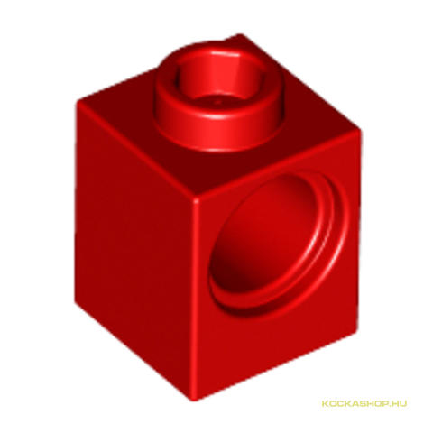 LEGO® Alkatrészek (Pick a Brick) 654121 - Piros 1X1X1 Kocka Lyukkal