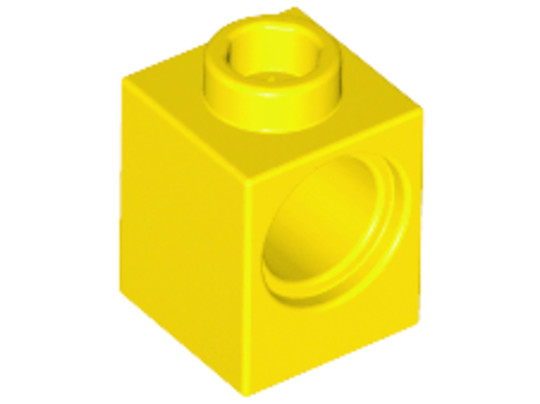 LEGO® Alkatrészek (Pick a Brick) 654124 - Sárga 1x1 Kocka Lyukkal